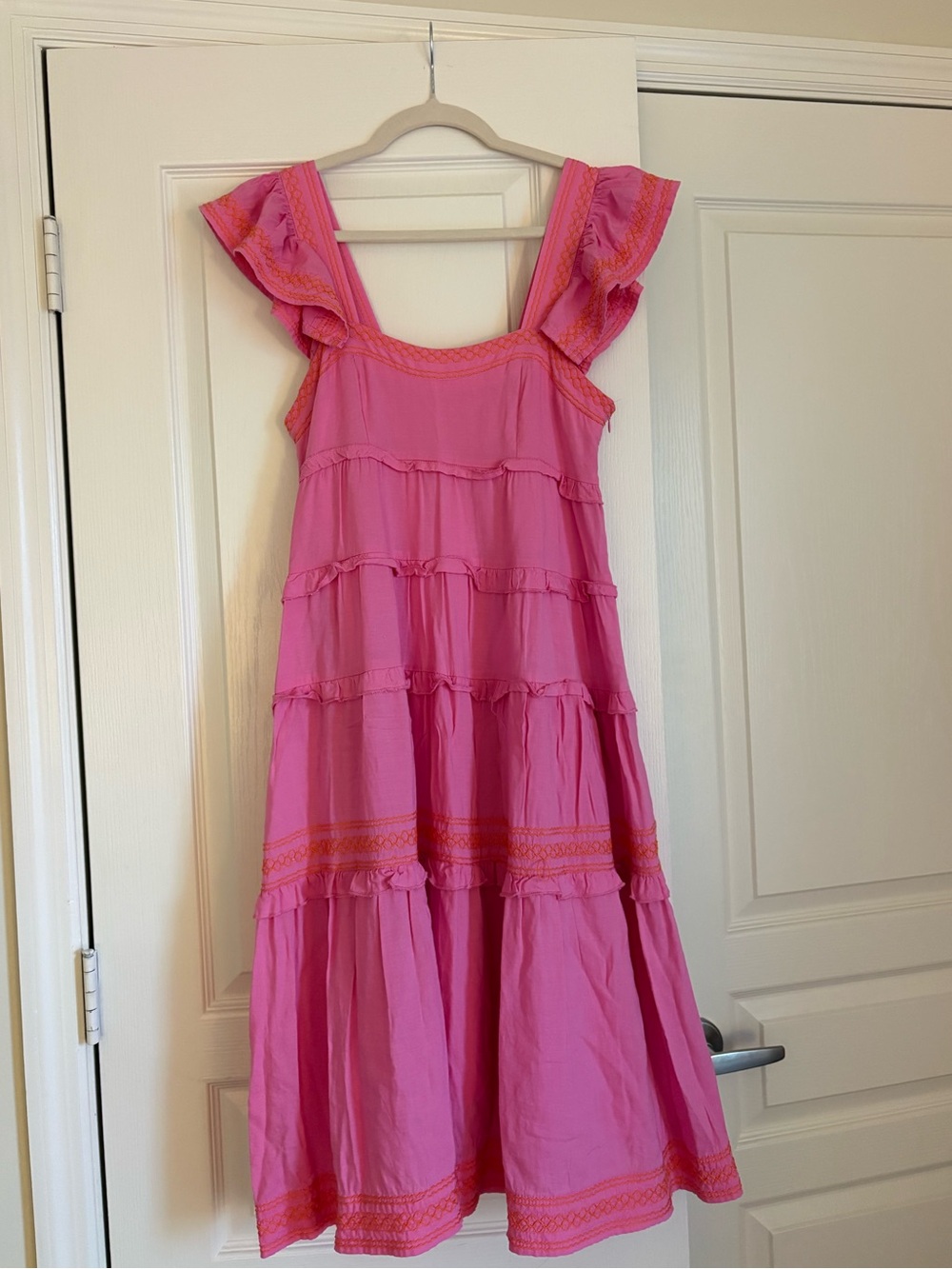 J.marie Pink Ruffle Tiered Sundress